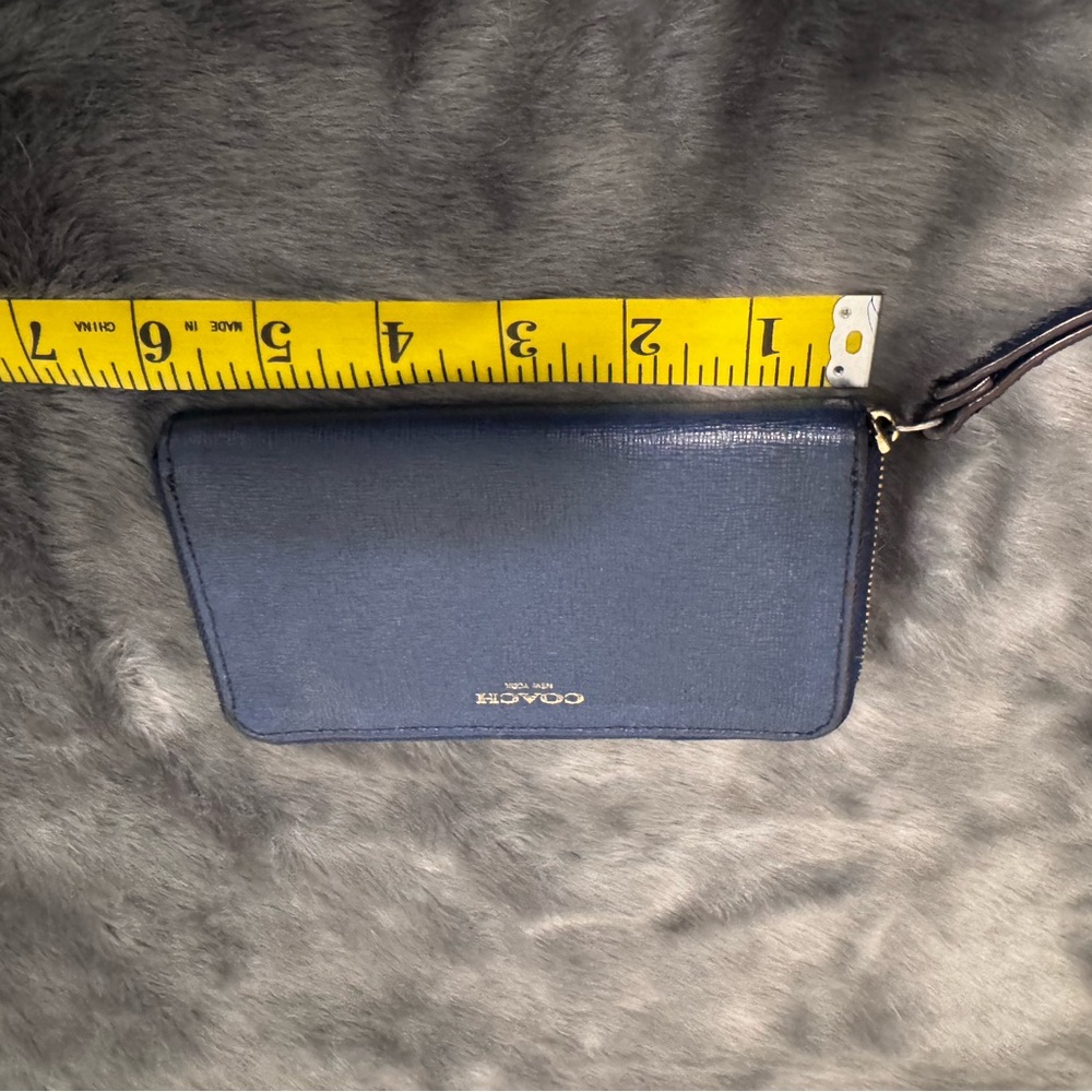 Coach Navy Blue Wristlet